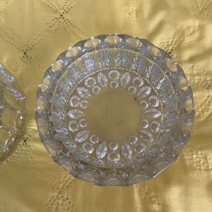 Vintage Glass Bowl Ashtray 70s Vibe Kig Malaysia Bubble Teardrop